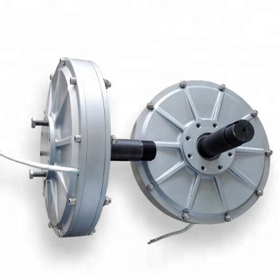 0.3kW Low rpm ( 200rpm ) Low Torque Axial Flux Permanent Magnet Generator with Inner Rotor (shaft  rotation, shell fixed wires from the shell Permanent Magnet Generator Motor