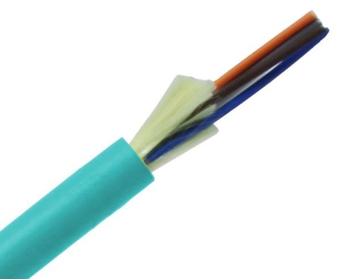 OM3 Duplex Orange Fiber Optic Patch Cables 50-125mm Pitch Type Mini LC Type