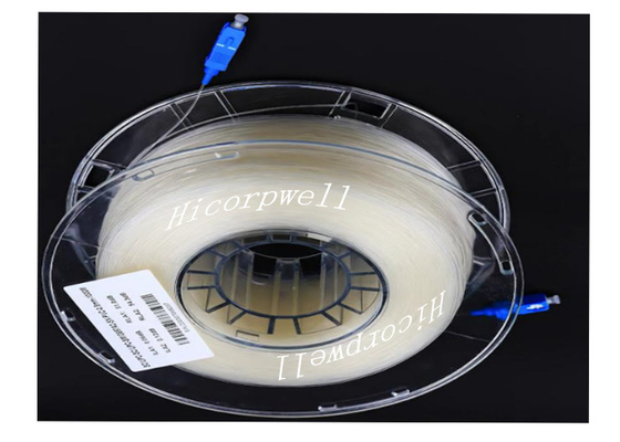 1KM SM Bare Fiber Spool with SC/APC to LC/APC 2m Pigtail at Each End